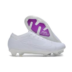 Chaussure Nike Zoom Mercurial Vapor 15 Elite FG Blanc Violet