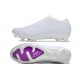 Chaussure Nike Zoom Mercurial Vapor 15 Elite FG Blanc Violet