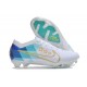 Chaussure Nike Zoom Mercurial Vapor 15 Elite FG Blanc Bleu Or