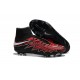 Chaussures de Foot à Crampons Robert Lewandowski Nike HyperVenom Phantom 2 FG Rouge Noir