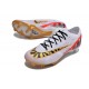 Chaussure Nike Zoom Mercurial Vapor 15 Elite FG Blanc Rouge Or