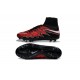 Chaussures de Foot à Crampons Robert Lewandowski Nike HyperVenom Phantom 2 FG Rouge Noir