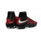 Chaussures de Foot à Crampons Robert Lewandowski Nike HyperVenom Phantom 2 FG Rouge Noir