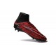 Chaussures de Foot à Crampons Robert Lewandowski Nike HyperVenom Phantom 2 FG Rouge Noir