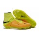 Chaussures de Foot à Crampons Nike HyperVenom Phantom 2 FG Cuir Jaune Noir