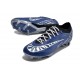 Chaussure Nike Zoom Mercurial Vapor 15 Elite FG Bleu Argent