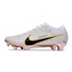 Chaussure Nike Zoom Mercurial Vapor 15 Elite FG Blanc Or Noir