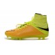 Chaussures de Foot à Crampons Nike HyperVenom Phantom 2 FG Cuir Jaune Noir