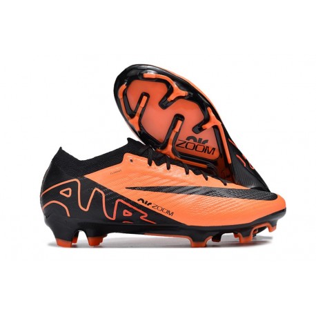 Chaussure Nike Zoom Mercurial Vapor 15 Elite FG Orange Noir