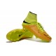 Chaussures de Foot à Crampons Nike HyperVenom Phantom 2 FG Cuir Jaune Noir