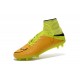 Chaussures de Foot à Crampons Nike HyperVenom Phantom 2 FG Cuir Jaune Noir