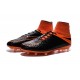 Chaussures de Foot à Crampons Nike HyperVenom Phantom 2 FG Cuir Noir Orange