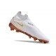 Nike Gripknit Phantom GX DF Elite FG Blanc Or