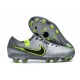 Nike Tiempo Legend X Elite FG Nouveau Gris Noir Vert