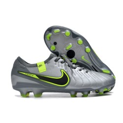 Nike Tiempo Legend X Elite FG Nouveau Gris Noir Vert