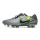 Nike Tiempo Legend X Elite FG Nouveau Gris Noir Vert