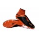 Chaussures de Foot à Crampons Nike HyperVenom Phantom 2 FG Cuir Noir Orange