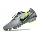 Nike Tiempo Legend X Elite FG Nouveau Gris Noir Vert