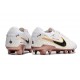 Nike Tiempo Legend X Elite FG Nouveau Blanc Or Noir