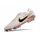 Nike Tiempo Legend X Elite FG Nouveau Blanc Or Noir