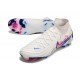 Chaussures Nike Phantom Luna 2 Elite FG Blanc Rose Bleu