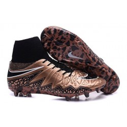 Chaussures de Foot à Crampons Nike HyperVenom Phantom 2 FG Bronze Noir