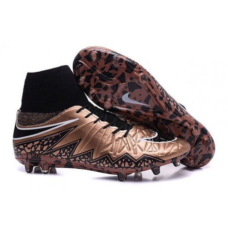 Chaussures de Foot à Crampons Nike HyperVenom Phantom 2 FG Bronze Noir