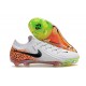 Chaussures Nike Phantom GX II Elite FG Blanc Noir Orange