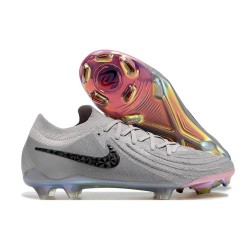 Chaussures Nike Phantom GX Elite FG Gris Atmosphère Noir