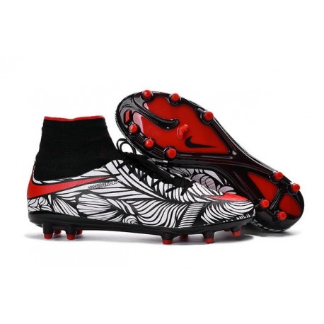 Nike HyperVenom Phantom II FG Neymar Nouveaux 2016 Chaussure Noir Rouge Blanc