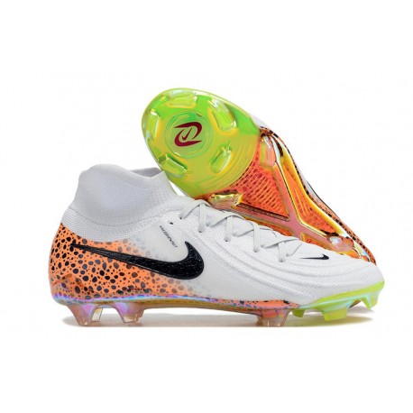 Chaussures Nike Phantom Luna 2 Elite FG Blanc Noir Orange