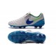 Nouveaux 2016 Chaussures Cuir de Kangourou Nike Tiempo Legend VI FG ACC Blanc Bleu