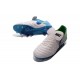 Nouveaux 2016 Chaussures Cuir de Kangourou Nike Tiempo Legend VI FG ACC Blanc Bleu