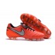 Nouveaux 2016 Chaussures Cuir de Kangourou Nike Tiempo Legend VI FG ACC Rouge Argent