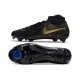 Chaussures Nike Phantom Luna 2 Elite FG Noir Or Monnaie Métallique