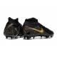 Chaussures Nike Phantom Luna 2 Elite FG Noir Or Monnaie Métallique