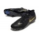 Chaussures Nike Phantom Luna 2 Elite FG Noir Or Monnaie Métallique