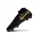 Chaussures Nike Phantom Luna 2 Elite FG Noir Or Monnaie Métallique