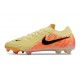 Nike Phantom Luna 2 Elite Low FG Jaune Orange Noir