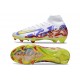Chaussure Nike Mercurial Superfly X Elite FG Blanc Violet Jaune Rouge
