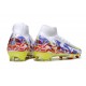 Chaussure Nike Mercurial Superfly X Elite FG Blanc Violet Jaune Rouge