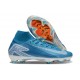 Chaussure Nike Mercurial Superfly X Elite FG Bleu Blanc