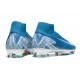 Chaussure Nike Mercurial Superfly X Elite FG Bleu Blanc