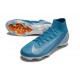 Chaussure Nike Mercurial Superfly X Elite FG Bleu Blanc