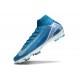Chaussure Nike Mercurial Superfly X Elite FG Bleu Blanc