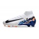 Chaussure Nike Mercurial Superfly X Elite FG Blanc Bleu Noir