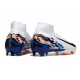 Chaussure Nike Mercurial Superfly X Elite FG Blanc Bleu Noir