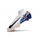 Chaussure Nike Mercurial Superfly X Elite FG Blanc Bleu Noir