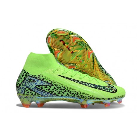 Chaussure Nike Mercurial Superfly X Elite FG Vert Noir