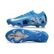Chaussure Nike Mercurial Vapor XVI Elite FG Bleu Blanc